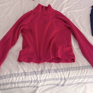 Pink fleece sweatshirt